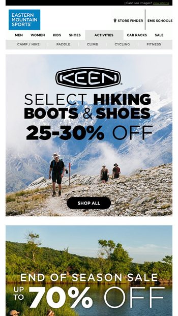 eastern mountain sports hiking boots