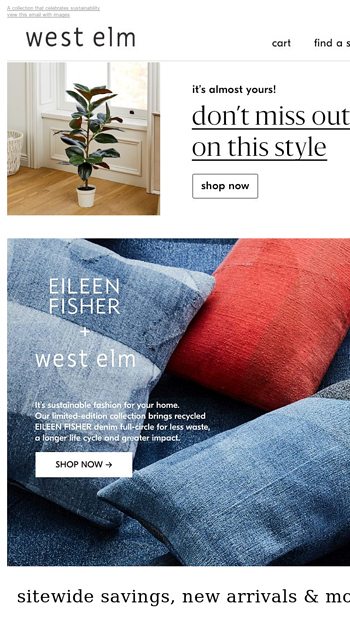 West Elm and EILEEN FISHER Design Upcycled Home Collection - West Elm
