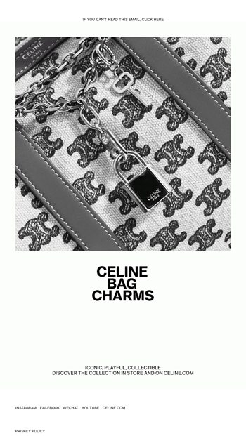 Celine email discount