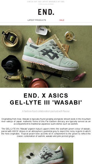 end x asics wasabi