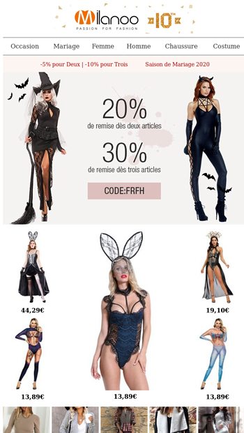 Ne Ratez pas la Derniegravere Chance de Promotion du Mois20 de remise degraves deux articles 30 de remise 