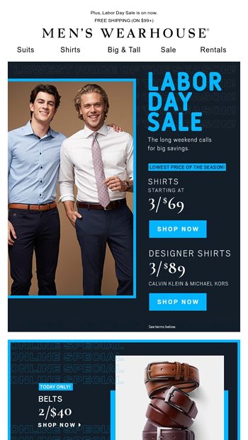 michael kors suits men's wearhouse