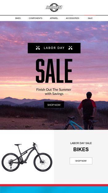 labor day bicycle sale