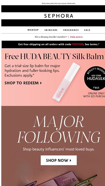 Sephora Email Newsletters