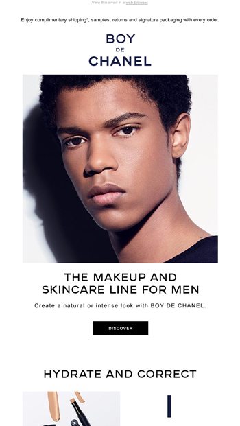 BOY DE CHANEL: The makeup and skincare line for men - Chanel Email Archive