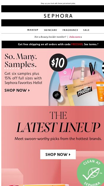 Sephora Email Newsletters