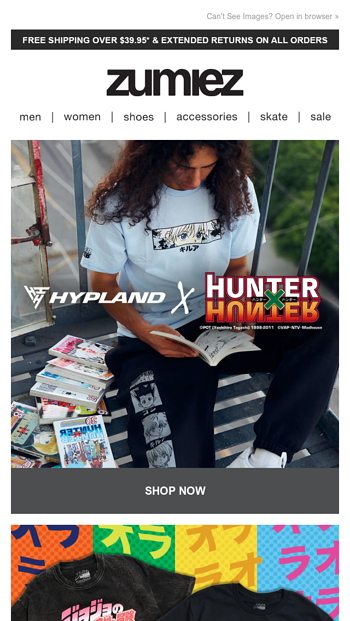 Zumiez: NEW // Hypland x Hunter x Hunter + More Anime!