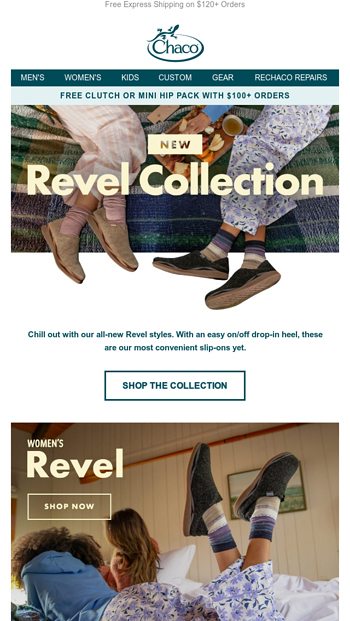 Chill out with the all new Revel slipper Chaco Email Archive