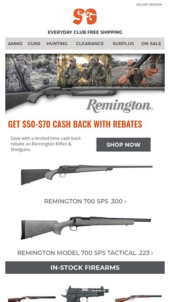 Remington Mail In Rebate Status
