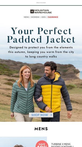 turbine womens padded softshell