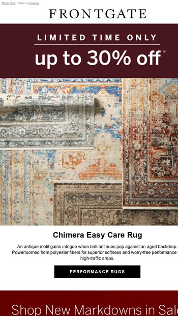 Up To 30 Off An Artful Rug That S At Home Anywhere Frontgate Email Archive