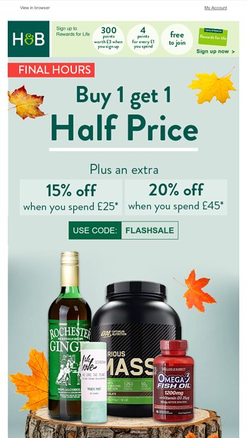 Download You Ll Love These Buy 1 Get 1 Half Price Holland Barrett Email Archive PSD Mockup Templates