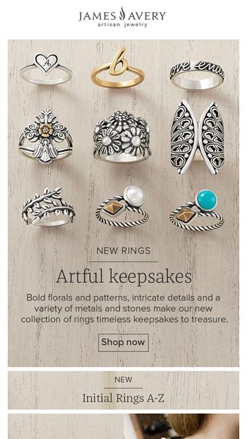 James avery deals new rings