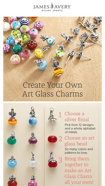 James Avery shops glass charm