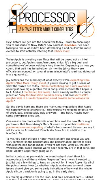  What to watch for at todayrsquos Apple silicon Mac event