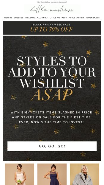 Wishlist worthy styles with up to 70 off 