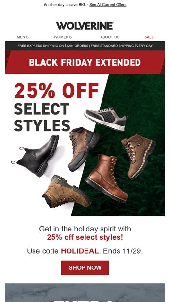 wolverine boots black friday sale