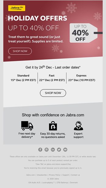 Holiday sale is now on