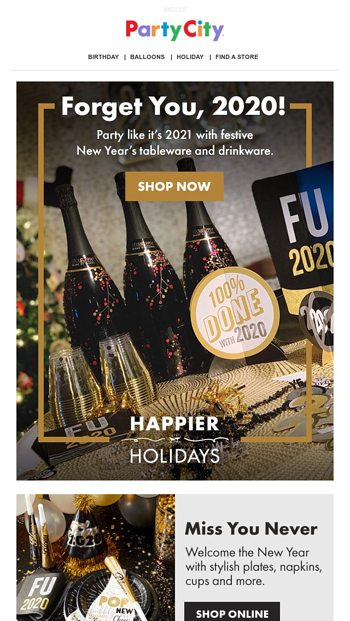 Wave To With Awesome New Year S Decor Party City Email Archive