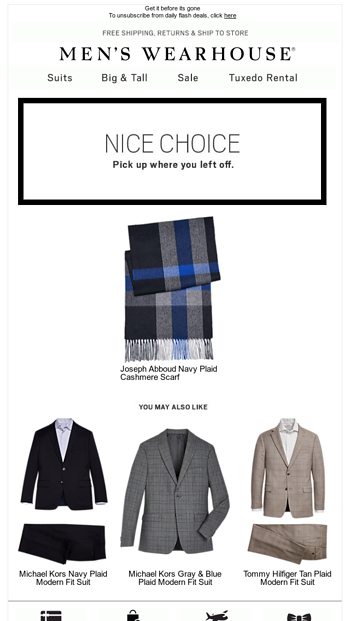 Men S Wearhouse Email Newsletters