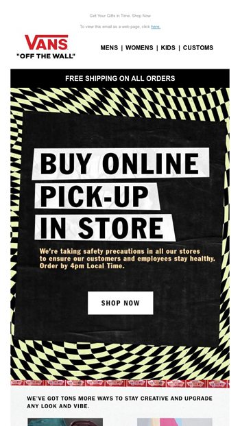 Buy Online, Pick up in Store - Vans 