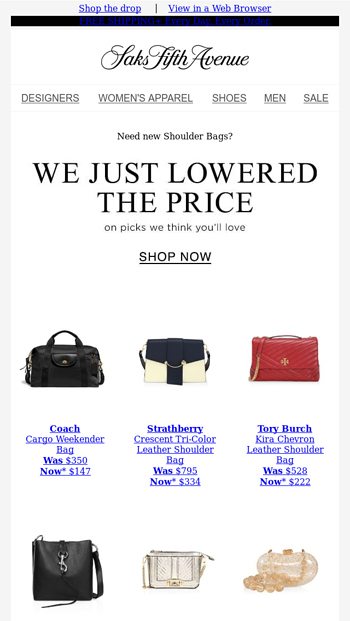 Featured image of post Designer Handbag Sale Saks - Shop sale handbags plus free shipping &amp; returns to all 50 states!