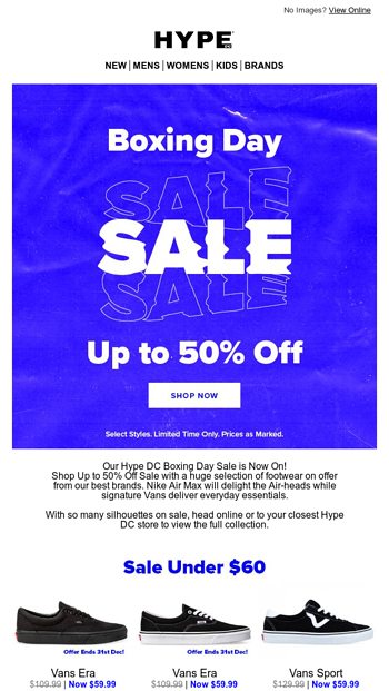 Boxing Day Sale On Now | In Store 