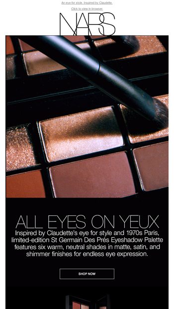 Nars Cosmetics Email Newsletters