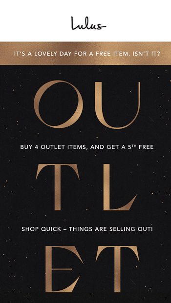2020 Outlet SALE | B4G1 FREE! - Lulus 