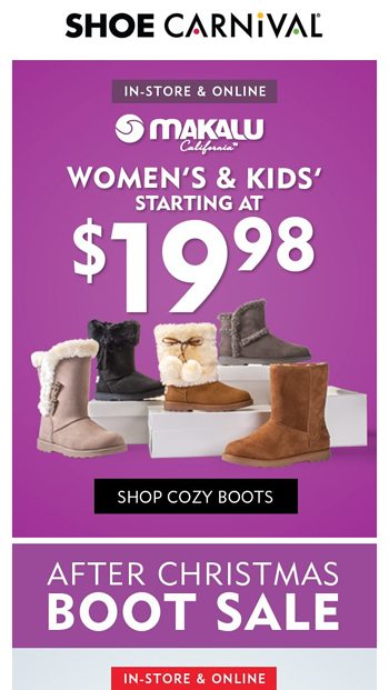 shoe carnival sale boots