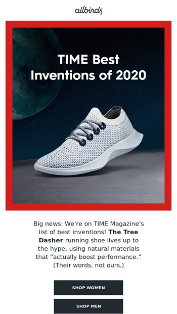 TIME Best Inventions Of 2020 - Allbirds 