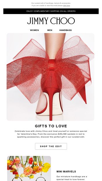 jimmy choo valentine's day