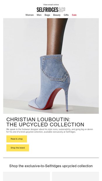 Christian louboutin mens on sale selfridges