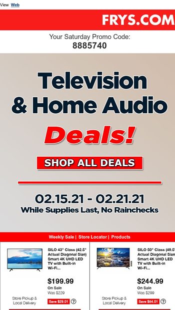 Television amp Home Audio Deals