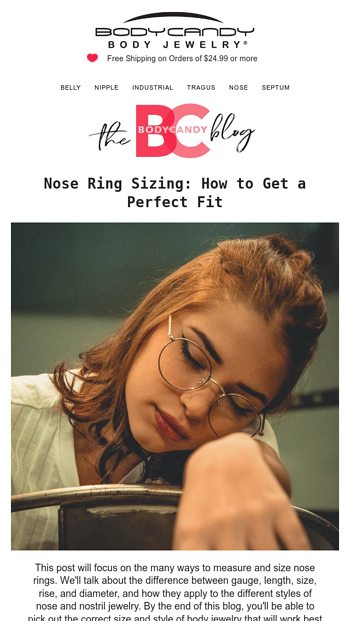 Nose Ring Sizing: How to Get a Perfect Fit
