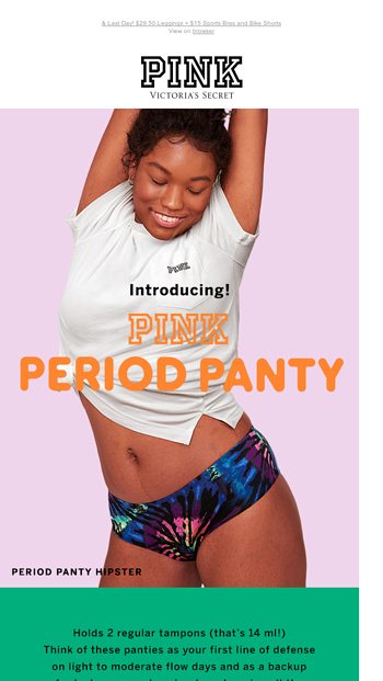 Victoria's Secret PINK Period Panty Thong