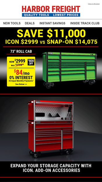 Expand Your Storage Capacity With Icon Harbor Freight Tools Email Archive