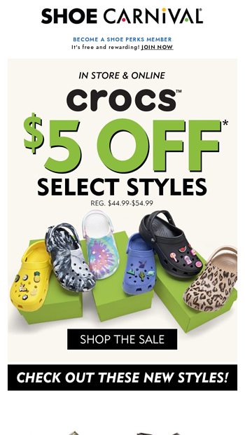 shoe carnival near me crocs