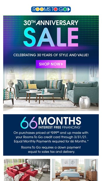 Rooms to go labor online day sale 2020