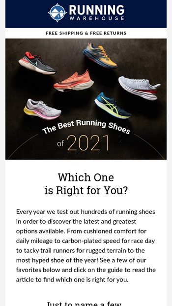 running shoe warehouse