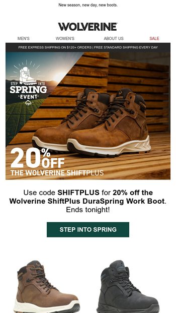 wolverine shiftplus duraspring