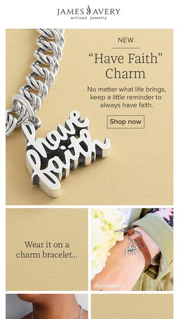 james avery have faith charm