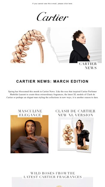 Cartier Email Newsletters