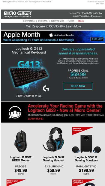 logitech g560 microcenter