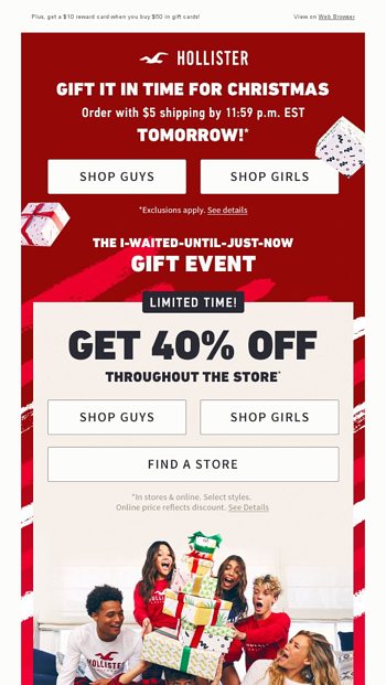 Christmas! 🎄 - Hollister Email Archive