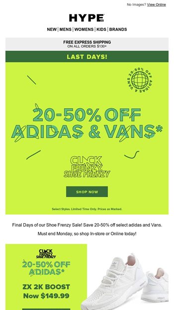 hype adidas sale