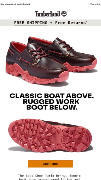 Out today: The Boat Shoe Remix - Timberland Email Archive