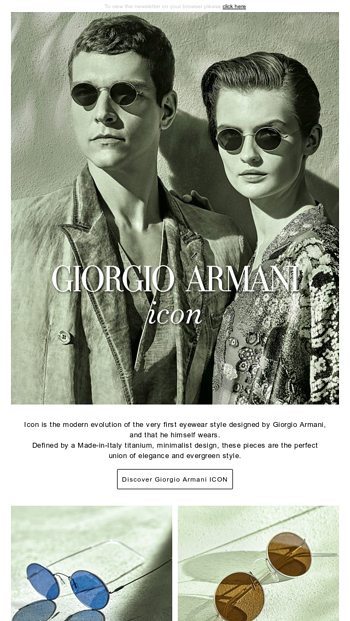 Icon Eyewear Collection EMPORIO ARMANI Email Archive