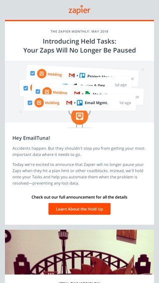 New for May No more paused Zaps 31 new apps and the best landing page builders