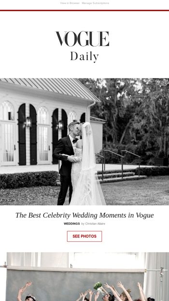 The Best Celebrity Wedding Moments in Vogue